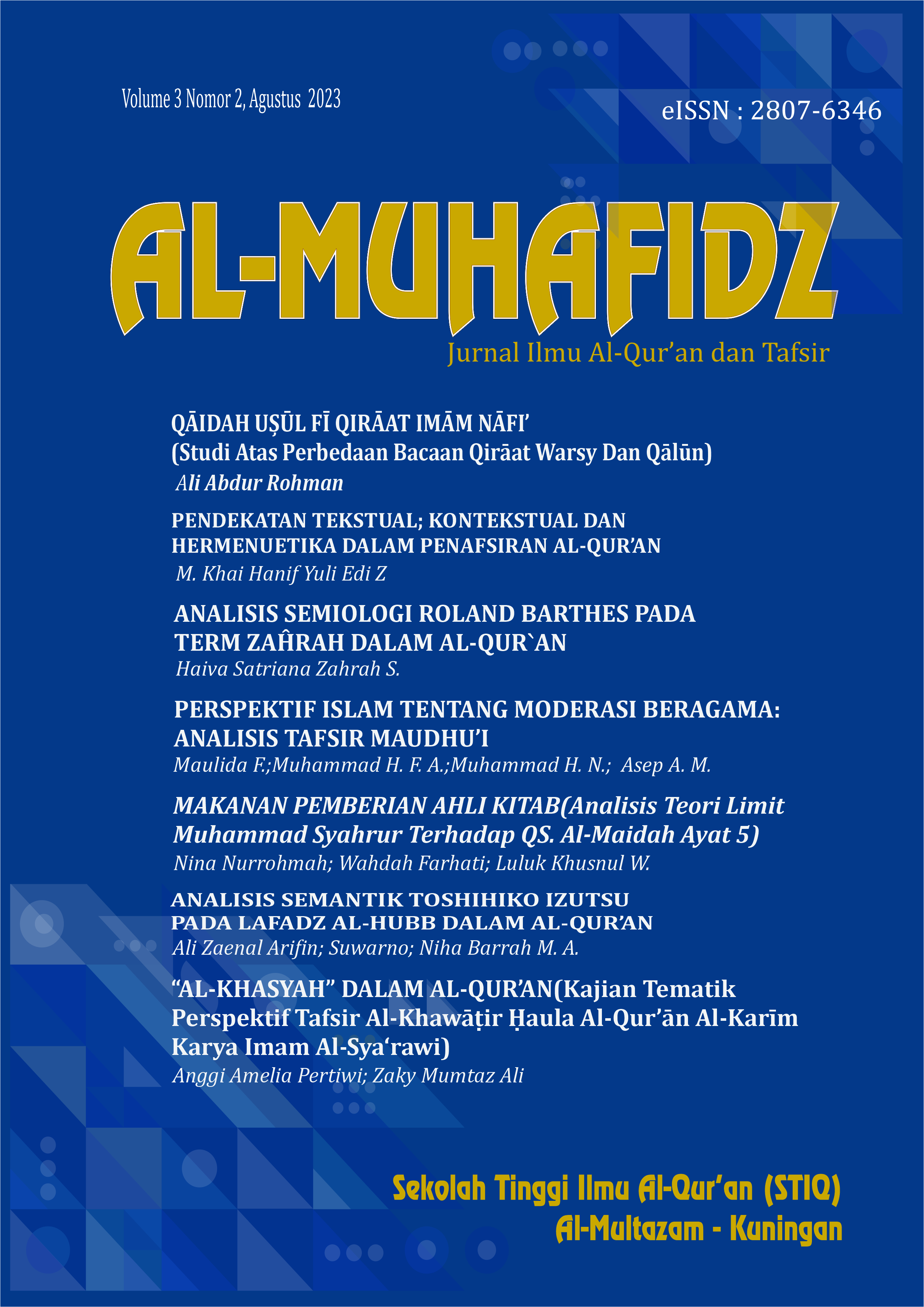 					View Vol. 3 No. 2 (2023): Available online since 30 Agustus 2023
				